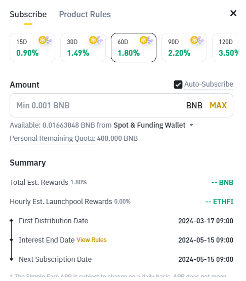 Binance Earn