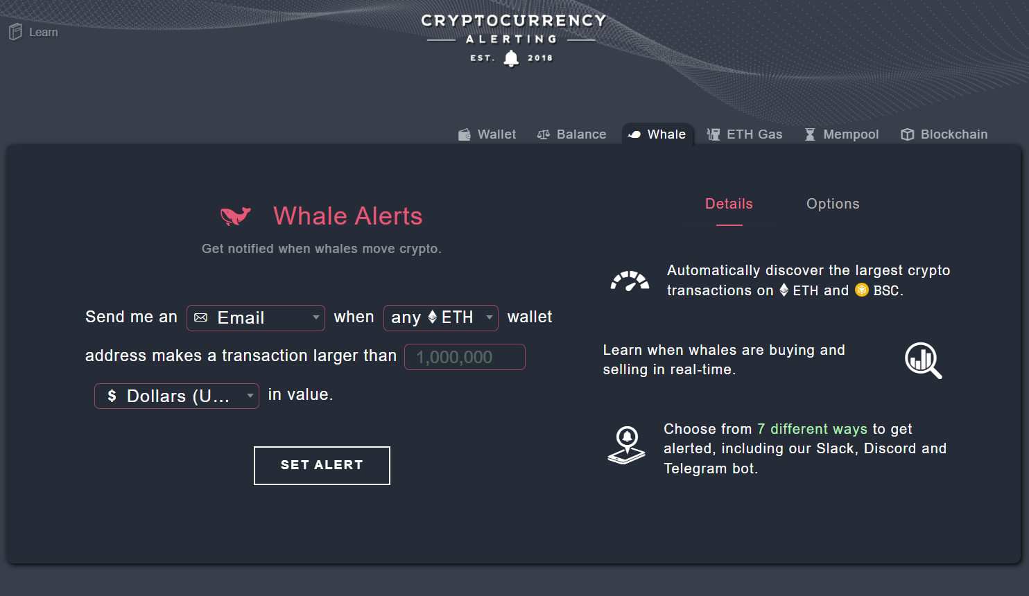  Cryptocurrency Alerting